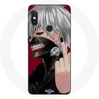 Maniacase Etui voor Xiaomi Redmi Note 5 AI Dual Camera Tokyo Ghoul Kaneki Ken Anime Mask vinger
