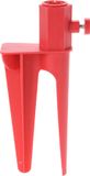 Pro Beach Parasolboor met dubbele spies - rood - kunststof - parasolharing/parasolhouder