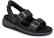 Orthofeet Sandalen Jupiter Zwart Leer Maat 42 Platte Sandalen Gesp Casual Lente/Zomer 2026 Mannen Volwassenen
