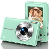 SZSMART Compacte digitale camera DC403 FHD 44MP zoom 16X 2.4 inch scherm - groen
