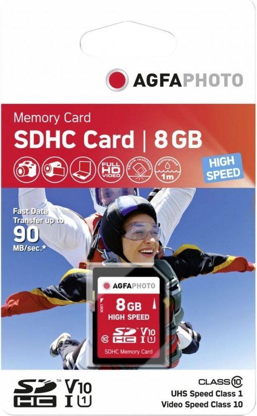 AgfaPhoto SDHC - 8GB - Class 10 - SD-kaart