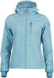 Peak Mountain Dames softshell hoodie Aclaude hemelsblauw L