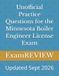Unofficial Practice Questions for the Minnesota Boiler Engineer License Exam