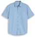 Tom Tailor Regular Fit Overhemd met Korte Mouwen en Wafelstructuur - Mountain Spring Blue - XXXL