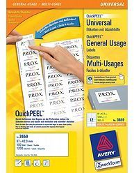 Avery 3659 - Printeretiketten - wit