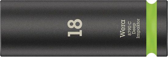 Wera 8790 C Impaktor Deep 05004835001 Inbus Dopsleutelinzetstuk 18 mm 1/2 (12.5 mm)