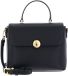 FURLA Vitello Night Moonlight Top Handle Nero Zwart Sac à main en cuir Sac bandoulière