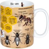 Könitz Porzellan Könitz bijenmok, koffiemok, theemok, beker, porselein, 360 ml, meerkleurig