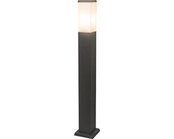 QAZQA Malios - Modern Outdoor Standing Lamp - 80cm - White - IP44 - E27