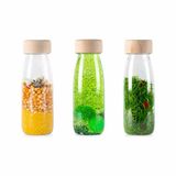 Petit Boum - Babyspeelgoed set van 3 sensorische flesjes - Groen