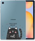 B2Ctelecom Samsung Galaxy Tab S6 Lite Back Cover Kat Good Day