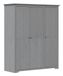 VidaXL Garde-robe BODO 146x53,5x173 cm Gris