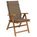 vidaXL 6-delige Hoogrug Kussen GEMERT 6 pcs 100% Polyester Taupe