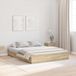 vidaXL Opbergbedframe met lade Sonoma Eik 140 x 200 cm Bewerkt hout