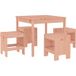 Douglas Ensemble À Manger De Jardin 5pcs Mobilier De Jardin Bois Massif