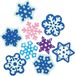 Baker Ross AX405 Sneeuwvlok Foam Stempels - Set Van 10