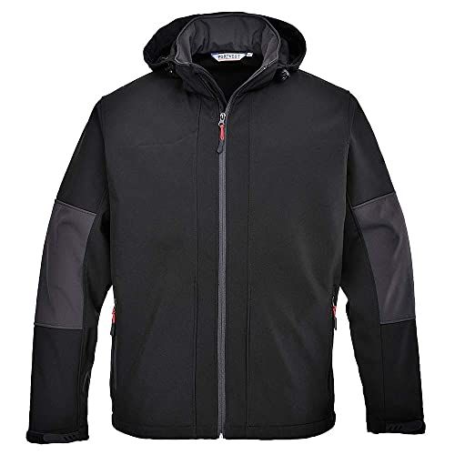 Portwest TK53 Softshell met Capuchon (3L) - Zwart - Maat S