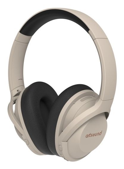 ArtSound BRAINWAVE07BL Over-Ear Noise Cancelling Bluetooth Headphones - Sand
