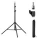 K&F CONCEPT Lichtstatief voor fotografie, 230 cm, metalen lichtstandaard voor studio-fotografie, reflector, flitser en video, hoog verlichtingsstatief, met statieftas en 1/4 inch zwenkwiel