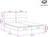 vidaXL Ottomaanse Bed met Matras en LED Zwart 200 x 200 cm Stof