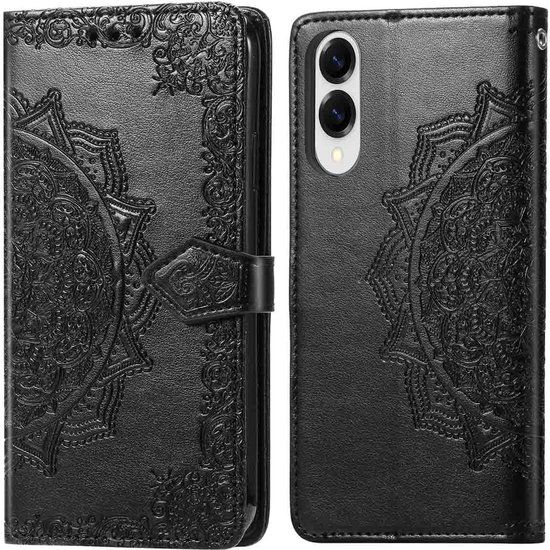 imoshion Hoesje - Geschikt voor Samsung Galaxy S25 Edge - Mandala Bookcase - Zwart