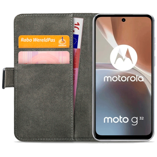 Mobilize PU-leer Book Case Zwart Motorola Moto G32