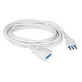 Poly Pool PP0381XAM 3m elektrische verlenging 3x0,75mm stekker en bus 10A 2P+T