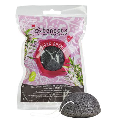 Benecos Konjac spons black bamboo 1ST