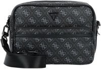 GUESS Milano Crossbody Double Zip Bag Dark Black