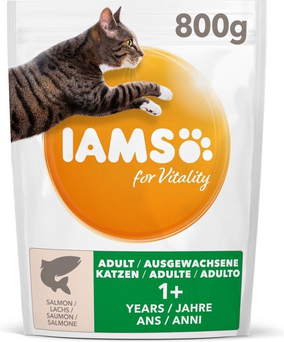 Iams 5x Kat Adult Zalm 800 gr