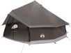 vidaXL - Tipi - Tent - 12-persoons - Bruin - Grijs - Polyester - en - Staal