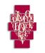 Homemania Wandfoto, 5 stuks, Valentine's Day-from Living, Room-Multicolor, 95 x 0,3 x 60 cm, HM205MDF267, MDF