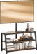 Homcom meuble TV - Panneau de particules - 108x41x135cm - Marron