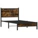 Maison Exclusive Lit en métal design, finition chêne fumé, sans matelas, dimensions 90x190 cm