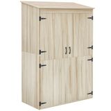 Outsunny Tuinberging - Vurenhout - 120x57x183cm - Natuurlijk hout