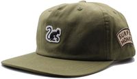 Surf Monkey 5-panel pet voor heren/dames - 100% biologisch katoen - One size (olijfgroen)