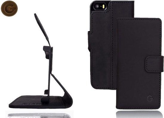 BAOHU GUARD Lederen Book Case - iPhone 6/6s Plus - Zwart