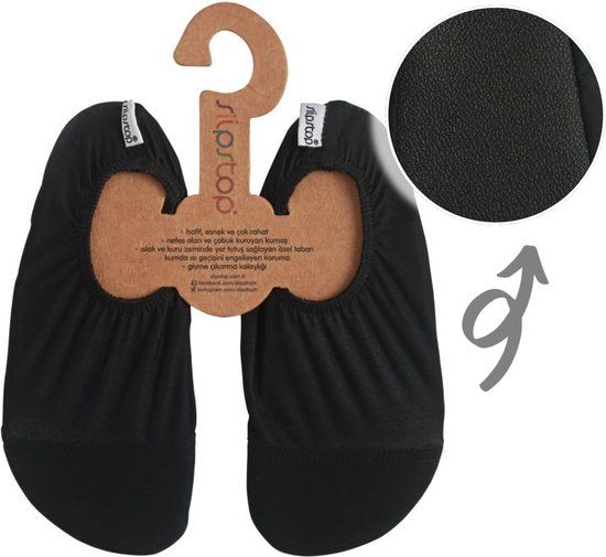 Slipstop Black - Zwart | Maat 24-26 | Unisex | Zwemmen | Anti-slip zool