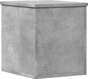 vidaXL Opbergbox Bewerkt Hout Betongrijs 30x35x35 cm