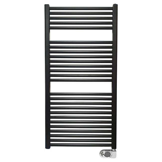 Wiesbaden Elara - Elektrische Designradiator - 700 Watt - Mat Zwart - 118.5x60cm