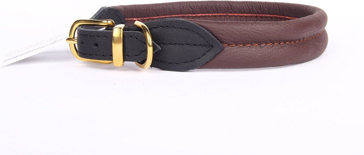 Dog's Companion Leren Halsband - 47-52 cm x 30 mm - Bruin