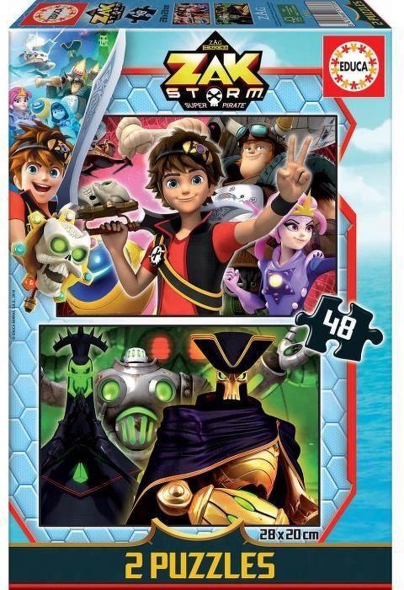 Educa Borras Legpuzzels - EDUCA 2x48 zak storm