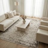 Unieke Unique Loom Sofia Collection tapijt, rechthoekig, 2,7 x 3,6 m, ivoorkleurig / bruin