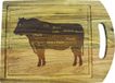 FACKELMANN 688536 snijplank acacia, hout, bruin, 39 x 28 x 1,8 cm