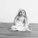 Towel City TopTex Group Baby Handdoek met capouchon, wit/mintgroen
