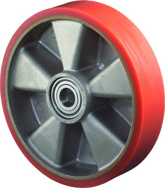 BS ROLLEN Reserve-wiel 200 mm - Polyurethaan, 800 kg draagvermogen