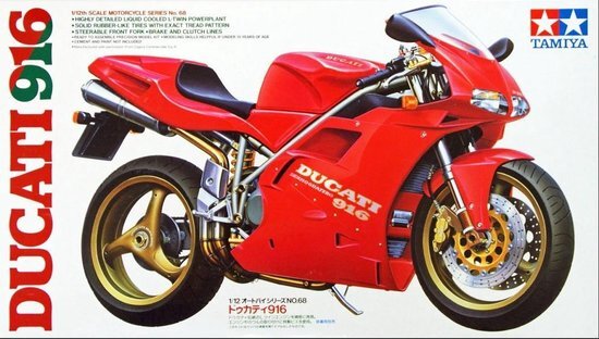 tamiya 300014068 Ducati 916 Desmo. 1993 Motorfiets (bouwpakket) 1:12