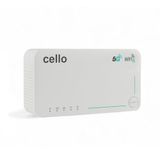 Cello Draagbare 5G reisrouter - WiFi 6 AX1800 mobiele hotspot met SIM-kaartsleuf, Qualcomm X55, Dual-Band 2.4G/5G, 4000mAh batterij - ontgrendeld 5G/4G LTE mobiele router voor reizen, thuis en buiten