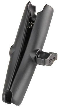 RAM Mounts RAM-B-201-C Double Socket Arm - Black, Aluminum, 152.4mm