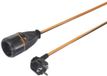 Sygonix SY-5597568 Stroom Verlengkabel 16 A Zwart, Oranje 5 m H05VV-F 3G 1,5 mm² Afsluitbaar